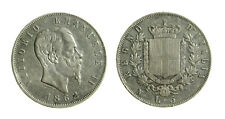 s644_1) Vittorio Emanuele II Re d'Italia (1861-1878) 5 Lire 1862 Napoli DE FALCO
