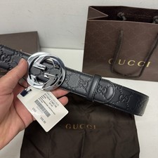Gucci cintura nera ad incastro