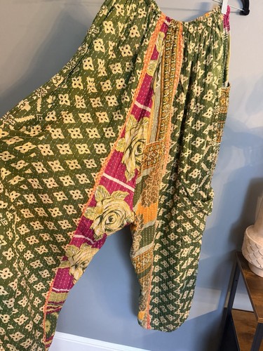 Pantalone harem trapuntato