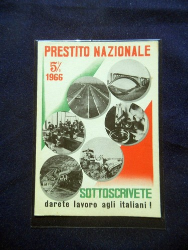 1966 cartolina prestito - 1966,