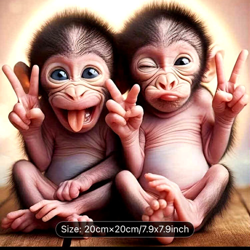 Cheeky monkeys kit pittura - cheeky,