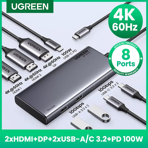 Triple display usb hub - triple, usb‑c