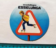 ADESIVO ESSELUNGA SCUOLA ALLEGRA VINTAGE ANNI 80 OLD STICKER AUTOCOLLANT KLEBER