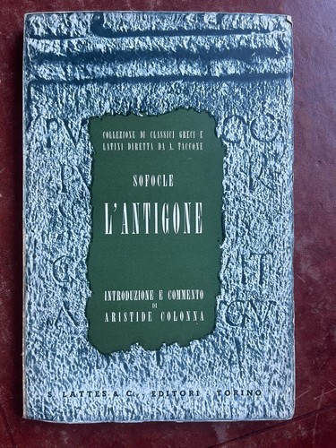 Sofocle antigone aristide - sofocle, l'antigone