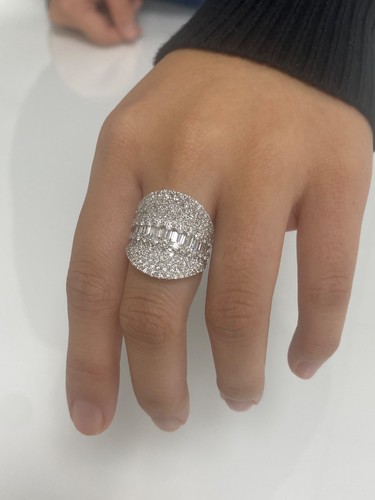 Diamante cocktail anello 18k - anello,