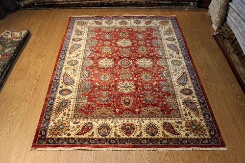 Tappeto lana design floreale