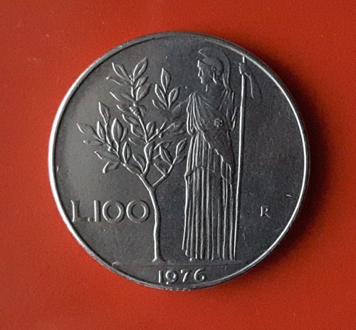 100 lire 1976 errore - lire,