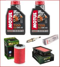 Tagliando KTM DUKE 390 4T 2017  2021  2L Motul 7100 10w40 + FILTRI Candela ngk 
