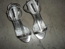 SANDALO MARINA ROMANO  n. 37 IN VERA PLLE COLOR ARGENTO