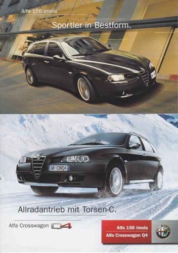 Brochure alfa romeo - romeo, 156