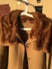Cappotto di lana con collo in