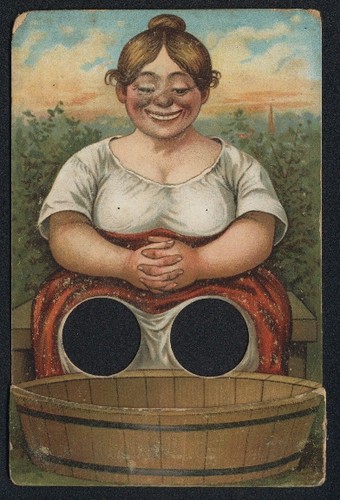 Cartolina meccanica donna