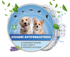 Collare ANTIPARASSITARIO per CANI - Adatto TUTTE LE TAGLIE-Ingredienti NATURALI