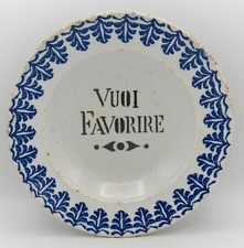 Mondovì - Piatto " Vuoi Favorire " - Musso? Besio?