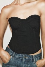 Top corsetto senza spalline