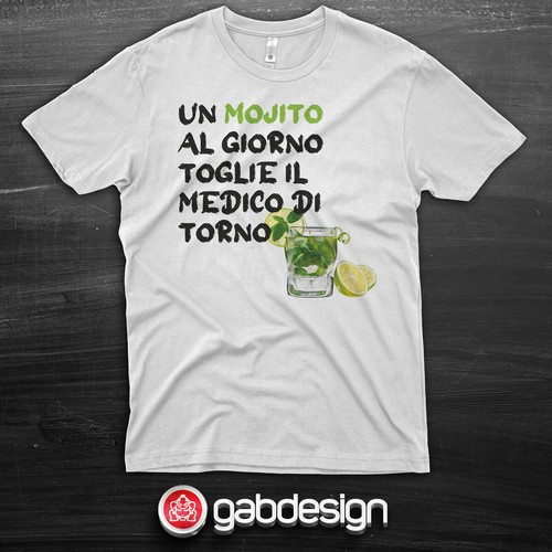 Shirt mojito cocktail barman - mojito,