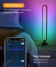 LED Floor Lamp Living Room Dimmable RGB Modern Sleek