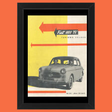 Anni ' 50  * Pubblicità Originale "Fiat, 1100 Tv, Turismo Veloce, Oltre 135 Km h