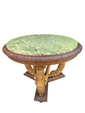 Tavolino Art Deco' marmo verde