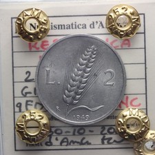 DN - Repubblica Italiana - 2 lire 1949 qFDC - NC - 13722