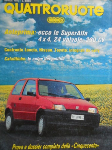 Quattroruote 438 1992 tutto - quattroruote,