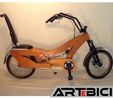 Bici Recumbent / Reclinata Custom in legno, Shimano Nexus 8v, Disco Avid BB7