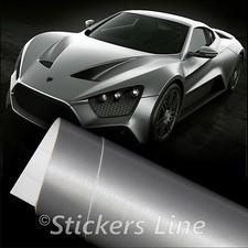 Pellicola adesiva ALLUMINIO SPAZZOLATO satinato wrapping tuning auto moto