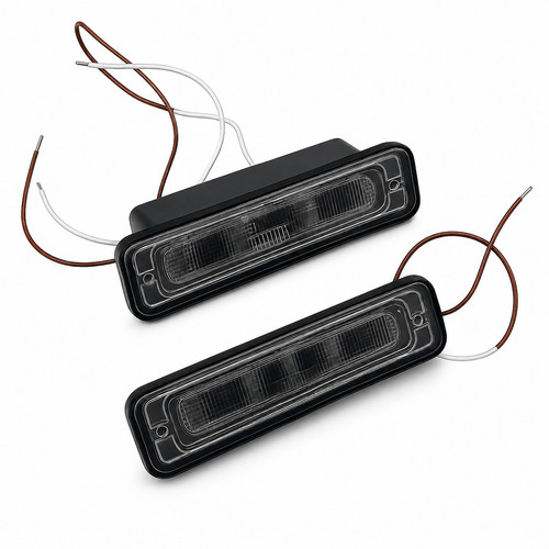 Coppia fanali luce - fanali, targa