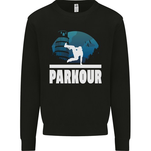 Felpa uomo parkour italia - uomo,