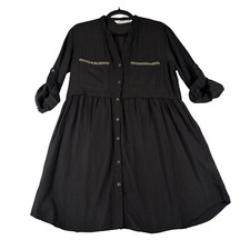 Zara Camicia Denim Nera Abito