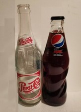 PEPSI COLA 2 bottiglie vintage e moderne