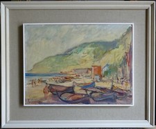 VECCHIO QUADRO DIPINTO AD OLIO FIRMATO - ARMANDO DE LAUZIERES