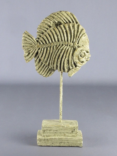 Scultura scheletro pesce