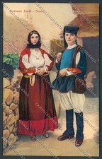 Nuoro costumi sardi cartolina - sardi,