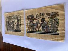 PAPIRO EGIZIANO da Il Cairo 2 pezzi certificato garanzia