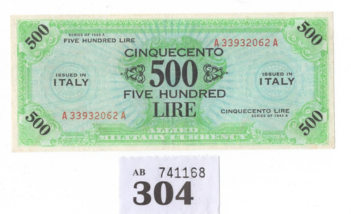 Moneta militare italia alleata - militare,