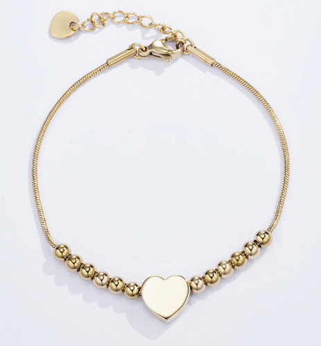Bracciale acciaio gold con - acciaio,