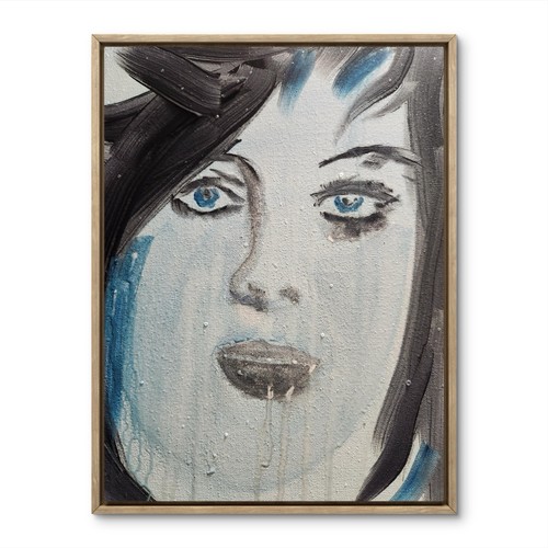 Arte parete astratta donna - parete,