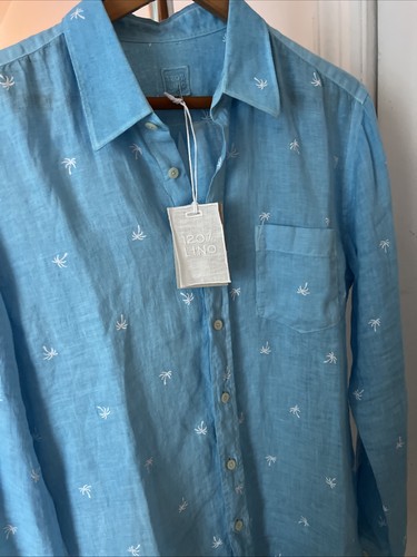 Camicia uomo palma 120 lino - 120%,