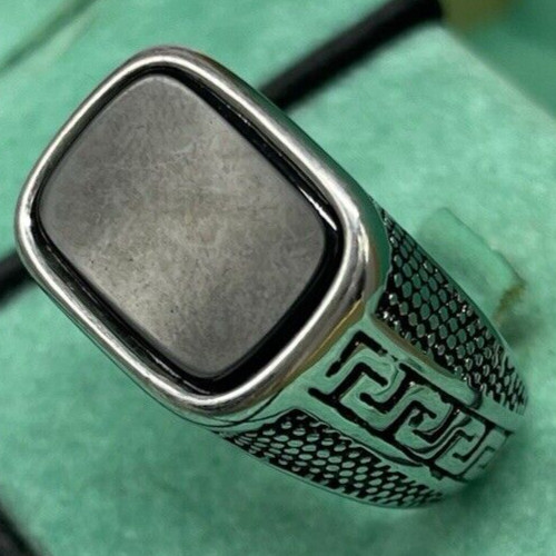 Anello pietra nera uomo - pietra,