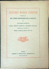 ANTONIO MARIA CERIANI  AA.VV