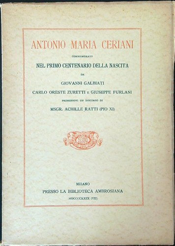 Antonio maria ceriani - antonio, aa.vv