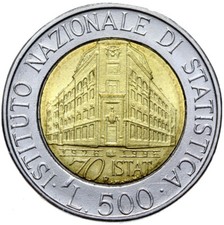 Italia Italy Commemorativa 500