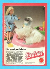 TOP981-PUBBLICITA'/ADVERTISING-1981-BELLEZZA IL CANE DI BARBIE-1 FOGLIO