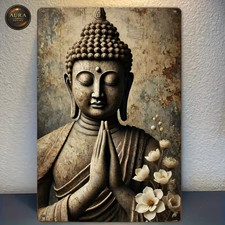Antique Stone Buddha Metal