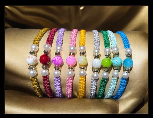 Braccialetto intreccio macrame