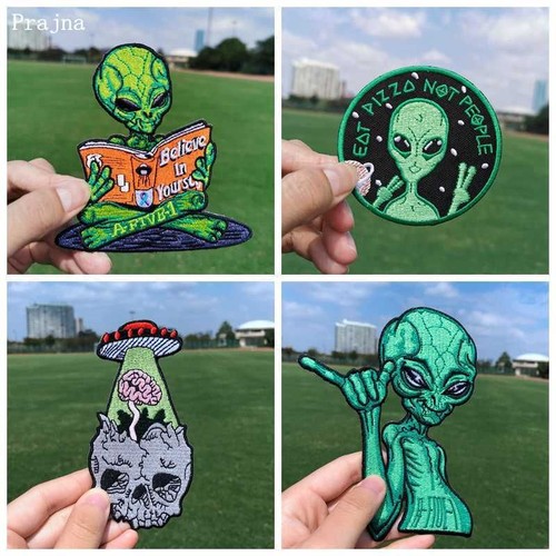 Alien ufo patch heat - ufo, patch-heat-adesivo