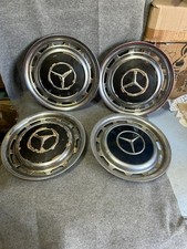 set 4 COPPE RUOTA in acciaio MERCEDES W115 W114 W123 W126 W116 diametro 39 cm
