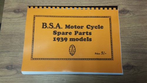 Bsa parts book - parts, models