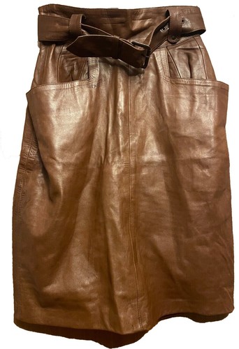 Brown leather designer - a,